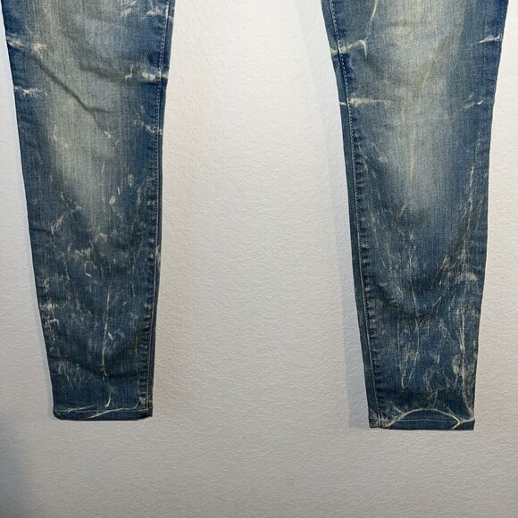 Robin’s Jeans Size 24 Style# R8657GLD Skinny Jeans Distressed Gold Wings - Picture 2 of 14